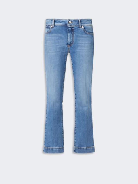 Sportmax Perfect-fit low-rise mini flare trousers - ultramarine