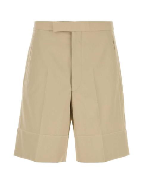 Prada Prada Men Sand Cotton Bermuda Shorts