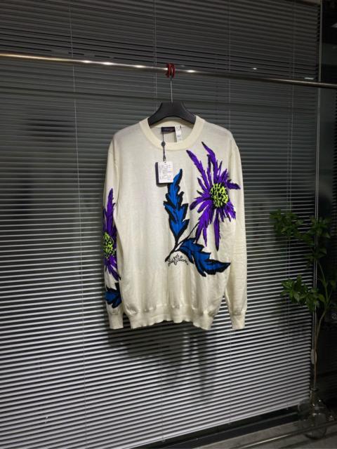 Louis Vuitton Louis Vuitton Sweater Floral Embroidered Knit Sweater
