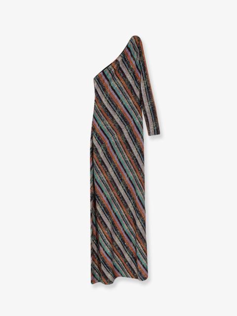 Missoni Missoni Viscose Blend Long Dress With Chevron Pattern