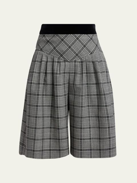 Valentino Plaid Bermuda Shorts