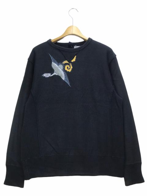 Other Designers Vintage - Vintage Ku Usa Crane Embriodery Sukajan Sweatshirt