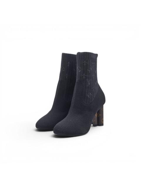 Louis Vuitton Silhouette Ankle Boots Black LV Monogram EU 39 US 9