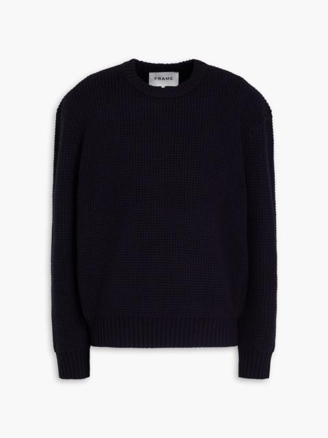 FRAME Waffle-knit wool sweater