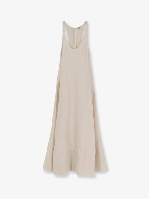 TOTEME Toteme Long Cotton Dress Beige Women