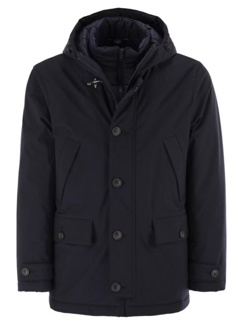 Other Designers Fay Men Short Parka In Technical Gabardine