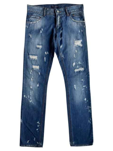 Dolce & Gabbana VERY RARE VINTAGE PANTS DENIM JEANS DOLCE & GABBANA RIPPED