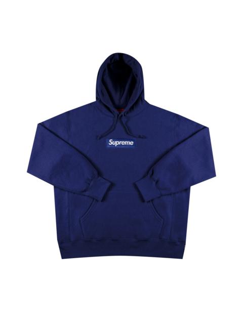 Supreme Supreme Box Logo Hooded Sweatshirt 'Washed Navy'