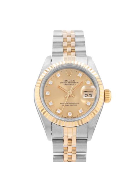 Pre-owned Rolex Datejust 26 Automatic Chronometer Diamond Champagne Dial Men's Watch 69173 CDJ