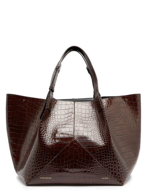 Victoria Beckham W11 Crocodile-effect Leather Tote