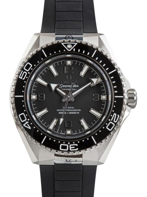 OMEGA Used Steel on Rubber Omega Seamaster Planet Ocean 600M Black Dial