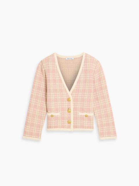 VERONICA BEARD Claudine metallic jacquard-knit cotton-blend jacket