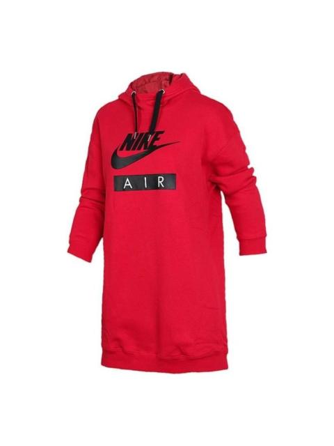 Nike (WMNS) Nike Air Hooded Dress 'Red Black' AH0236-657