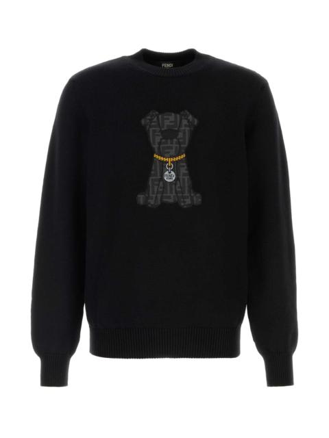 FENDI Fendi Men Black Wool Sweater