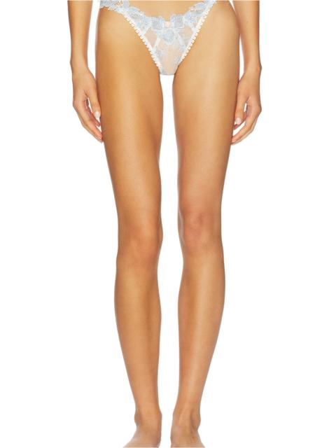For Love & Lemons Winter Roses Thong Panty