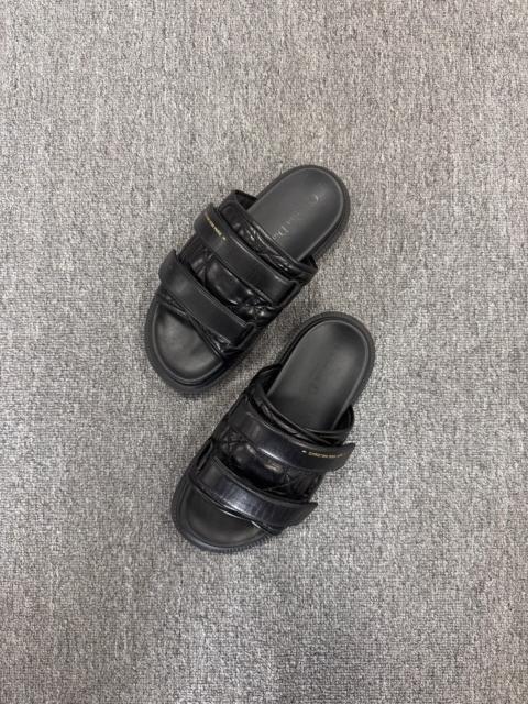 Dior Dior Black Monogram Velcro Sandals