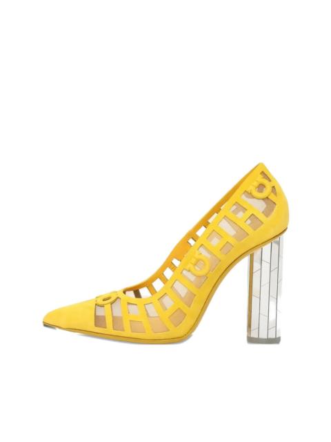 FERRAGAMO Ferragamo Womens Yellow Pumps Heels