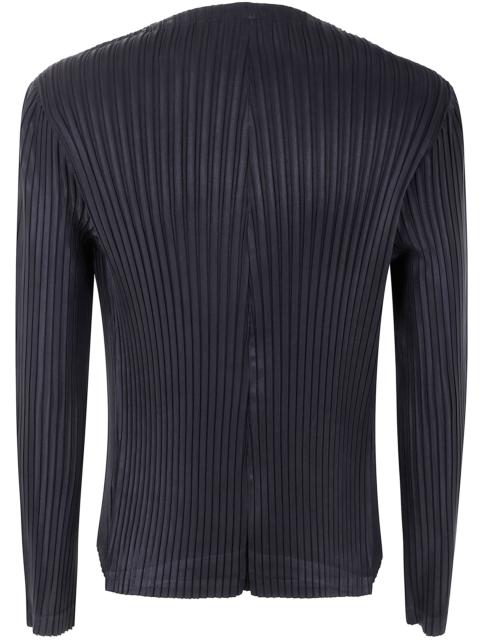 Issey Miyake Women Shadow Study Pleats Solid Cardigan