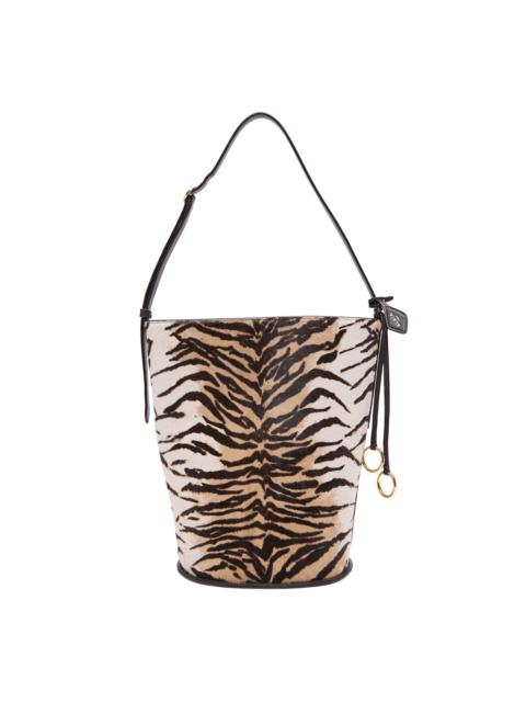 Alaïa Pony Hair Bucket Tote Bag animal