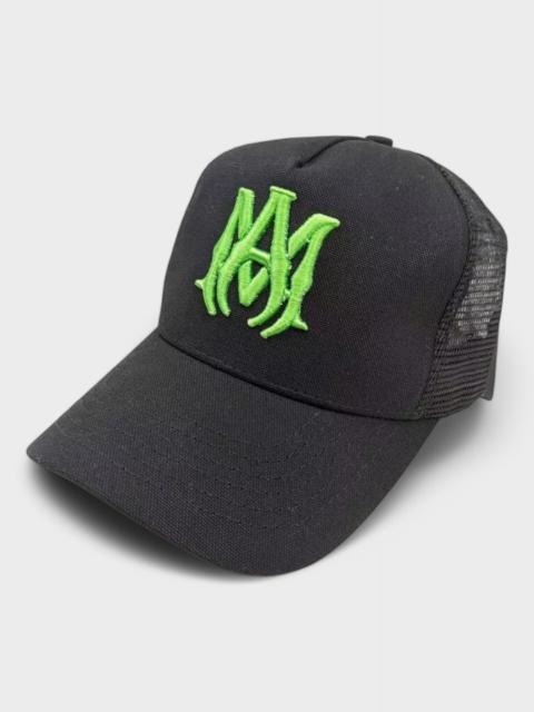 Amiri MA Logo Trucker Hat Black