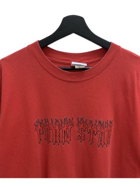 Vintage 90’s PORN STAR FLAME T-shirt Old Skate Punk