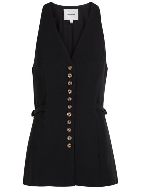 Reformation Reformation Rowe Darted Crepe top