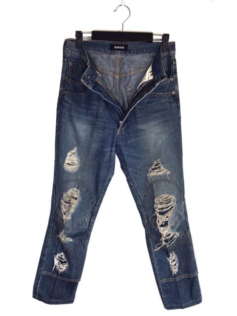 Other Designers Issey Miyake - Made In Japan Zucca Distressed Rips Denim Jeans