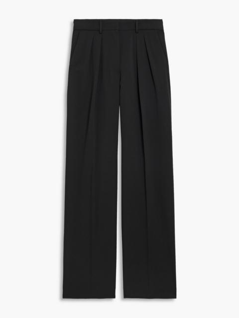 Sportmax Aswan pleated wool-blend straight-leg pants