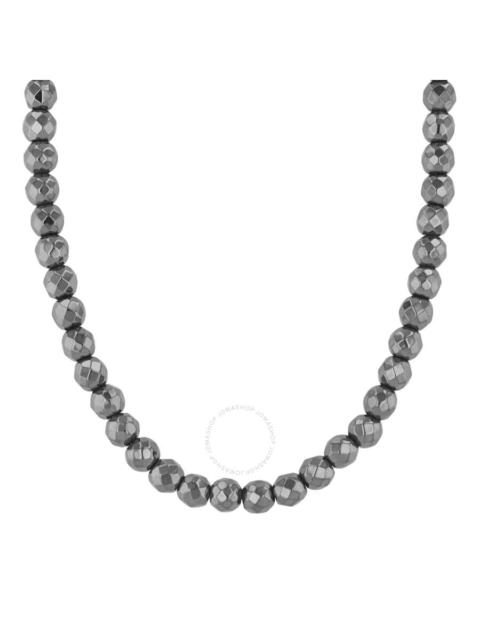 Robert Alton - Robert Alton Stainless Steel 4MM Hematite Faceted 20" Bead Chain