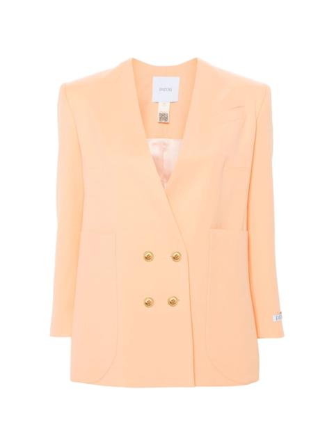 PATOU collarless double-breasted blazer