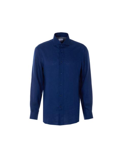 Brunello Cucinelli Brunello Cucinelli Men Linen Easy Fit Shirt