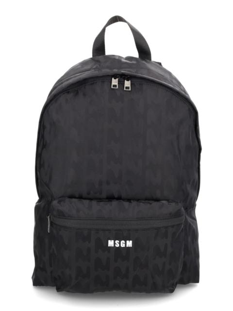 MSGM "MWAVE" BACKPACK WITH LOGO