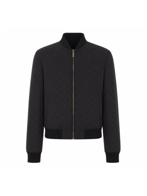GUCCI Gucci Men Lightweight Silk Faille Reversible Zipper Jacket