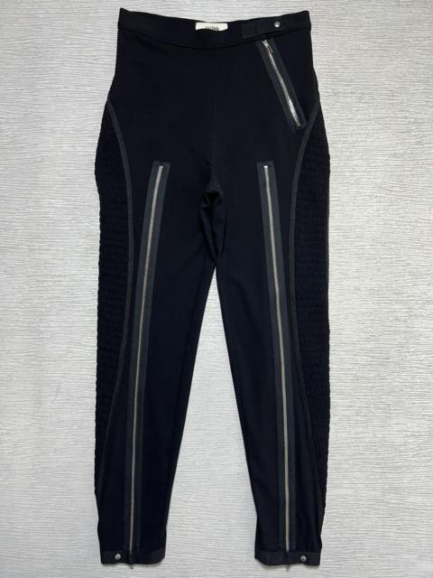 Jean Paul Gaultier Jean Paul Gaultier - Zip Embellished Side Ruffle Leggings