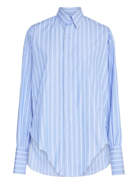 Maison Margiela Maison Margiela Striped Long-sleeved Shirt