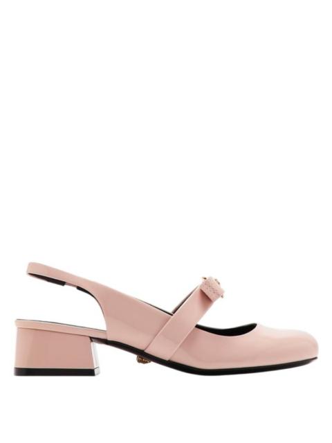 VERSACE Versace Gianni Ribbon Patent 35 Slingback Pumps