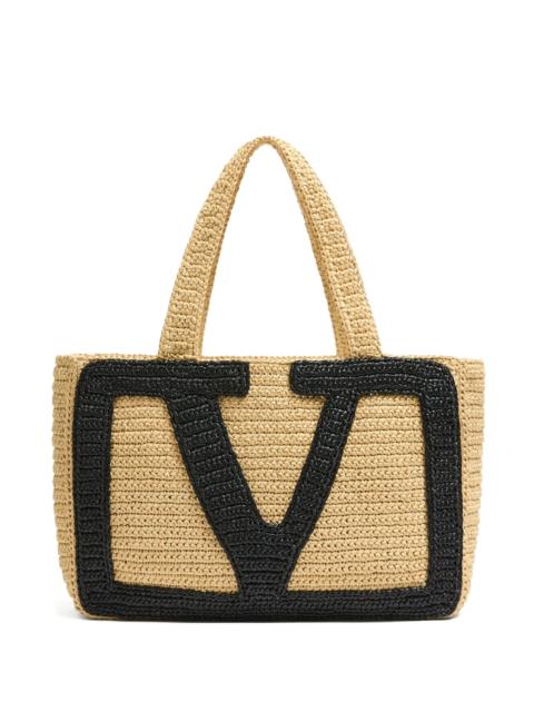 Valentino large Viva Superstar raffia tote bag