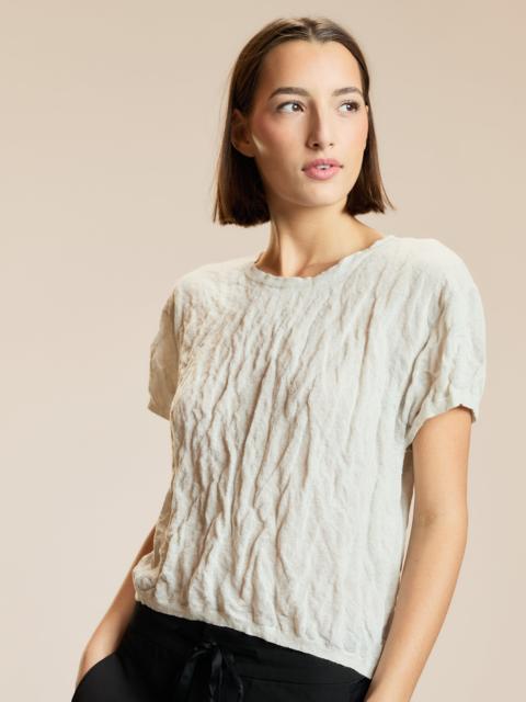 CYNTHIA ROWLEY Parchment Knit Tee
