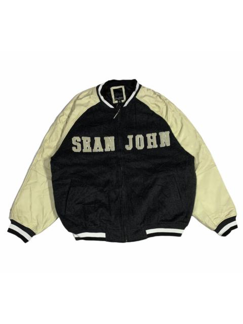 Other Designers Sean John Wool Leather Varsity Jacket