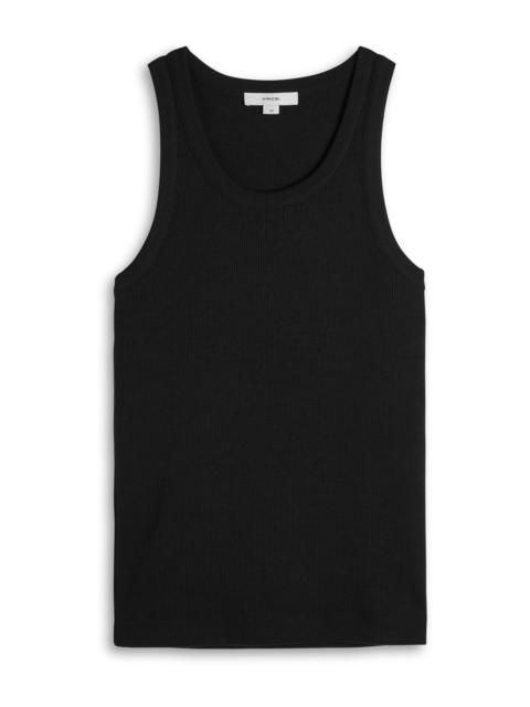 Vince Vince Ribbed Cotton-blend Tank
