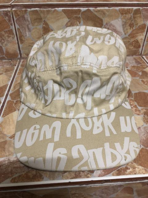 Vintage Supreme 01-02 Full print Graffiti 5 Panel Cap