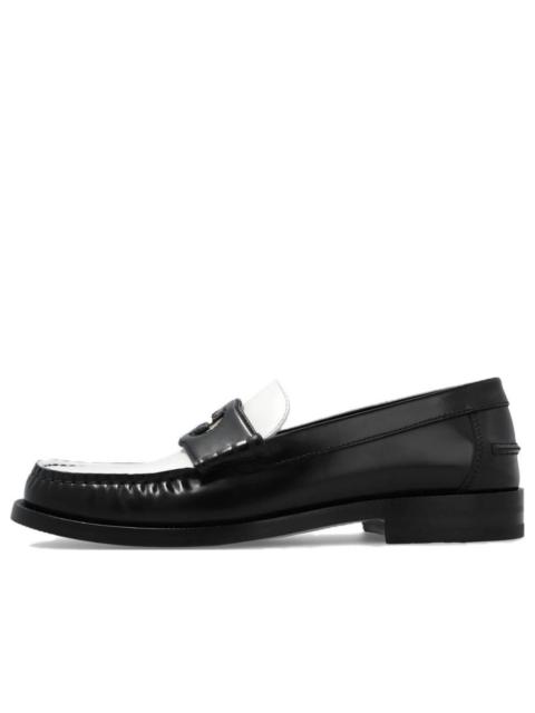 GUCCI (WMNS) Gucci Interlocking G Loafer 'Black White Leather' 738676-AABXZ-1045