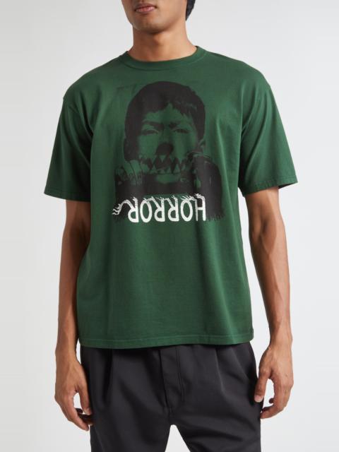 UNDERCOVER Undercover Horror Graphic T-Shirt in Khaki Green at Nordstrom