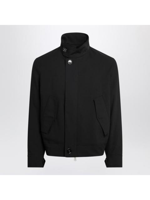 AMI Paris Ami Paris Black Zip-Up Wool Jacket Men