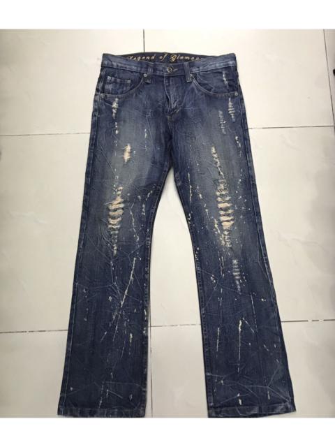 Other Designers Japanese Brand Ogle Distressed Denim Painters