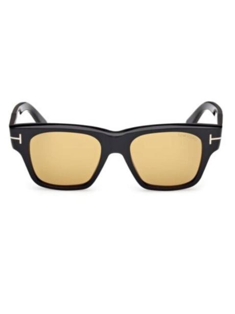 TOM FORD Tom Ford Caine Brown Square Men's Sunglasses FT1280 01E 53