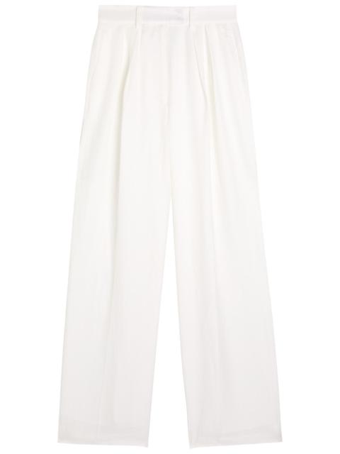 ANINE BING Anine Bing Lou Pleated Satin Trousers