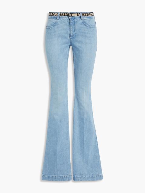 Stella McCartney Belted mid-rise flared jeans