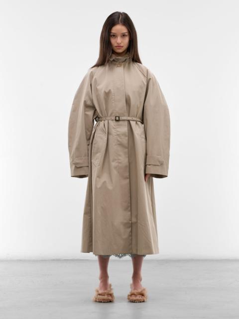 Acne Studios Khaki Cotton-Nylon Trench Coat