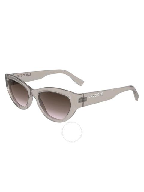 LACOSTE Lacoste Brown Rose Gradient Cat Eye Ladies Sunglasses L6013S 272 54